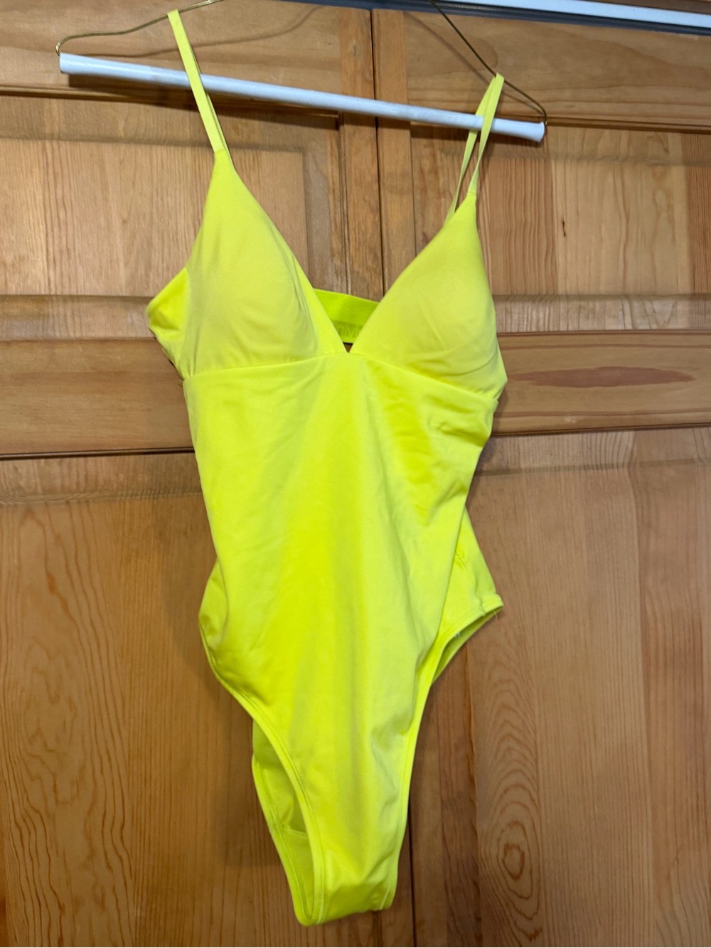 Calvin Klein Neon Yellow One-Piece Swimsuit